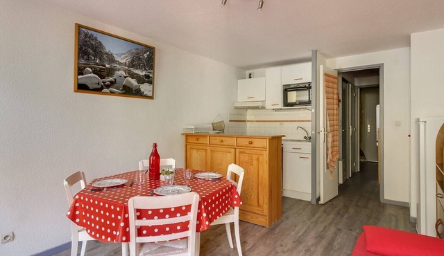 Studio cabin 6 pers, mountain ideal, elevator, ski, parking, pets allowed