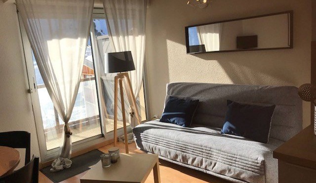 Studio cabin for 4 with balcony - La Mongie, near slopes