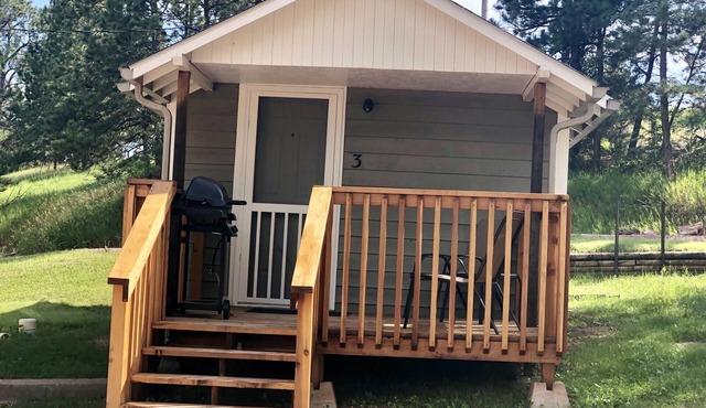 Studio cabin on private lake, pet friendly