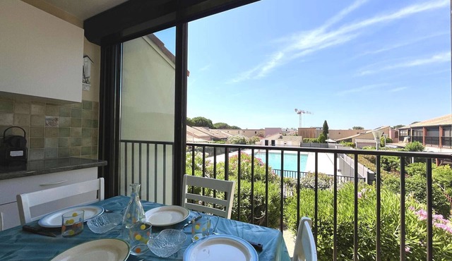 Studio Cabin With Pool & Parking - Gruissan