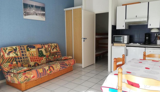 Studio Cabine à Biscarrosse Plage - 4 Pers, Proche Plage et Commerces, Terrasse, Ménage Inclus - FR-1-319-394