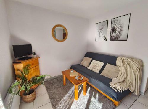 Studio cabine 4 pers, balcon sud, parking, prox centre Luz-St-Sauveur, proche ski et thermes - FR-1-402-72