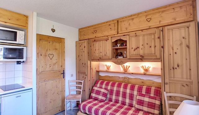 Studio cabine 4 pers, ski aux pieds, Les Menuires - FR-1-178-346