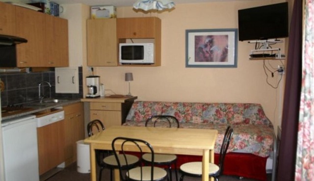 Studio cabine au pied des pistes, 2 pièces - FR-1-557-47