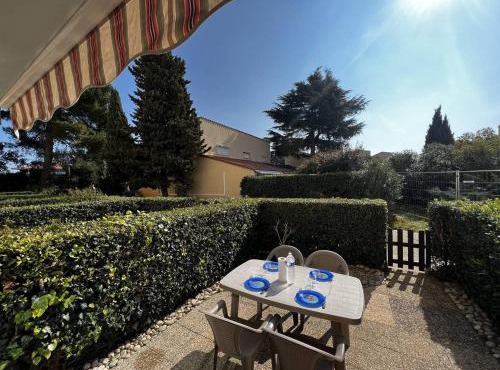 Studio cabine avec Jardin Privatif, Plage et Commerces à 300m - 4 Couchages, Argelès-sur-Mer - FR-1-388-214