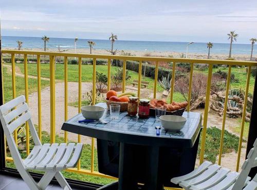 Studio cabine avec vue sur mer et parking privé - FR-1-529-310