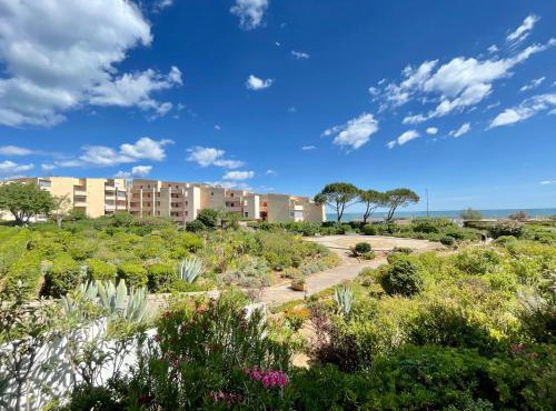 Studio cabine avec vue mer, 30m de la plage, parking. Wi-Fi et linge en option. - FR-1-338-542