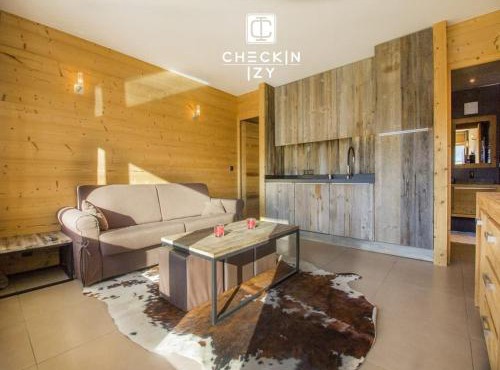 Studio cabine cosy Megève parking gratuit