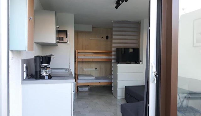 Studio cabine en bord de plage