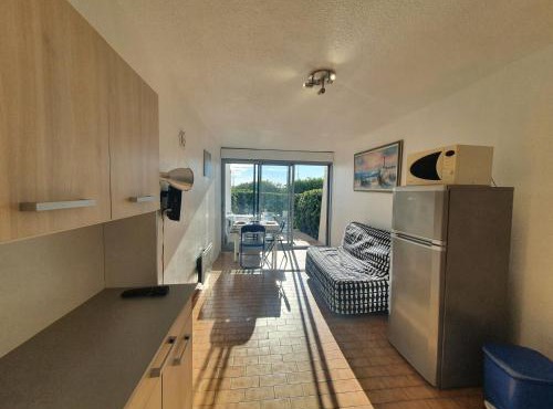 Studio cabine en bord de mer avec parking privé, animaux acceptés - FR-1-338-557