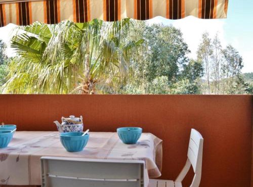 Studio cabine 4 pers avec piscine, tennis et accès direct plage - Bormes-les-Mimosas - FR-1-251-559