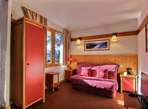 Studio-cabine 4 pers, sud, proche pistes et commerces - FR-1-455-27