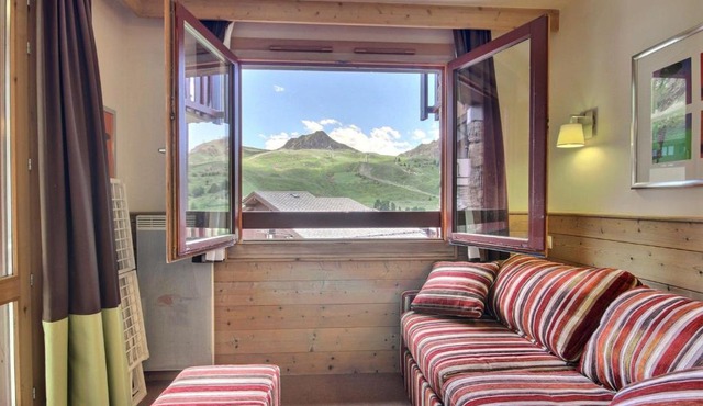 Studio cabine ensoleillé pour 4 pers, proche pistes - FR-1-455-201