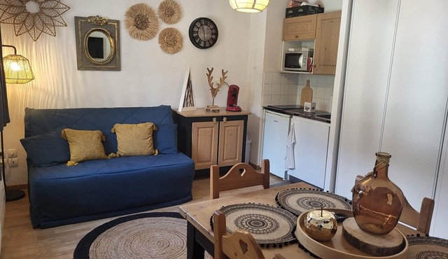 Studio Cabine pour 4 Personnes Face aux Pistes de Montgenèvre