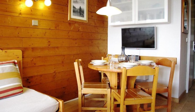 Studio cabine rénové avec balcon exposé Sud, à Avoriaz - FR-1-634-30
