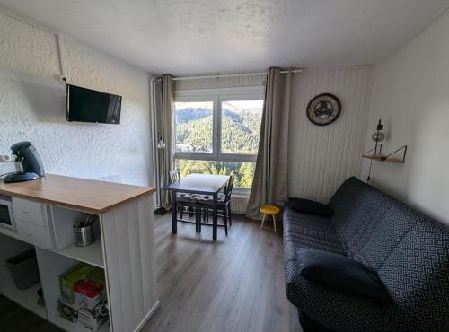 Studio cabine rénové avec vue sur le centre, WiFi et animaux acceptés - FR-1-787-117