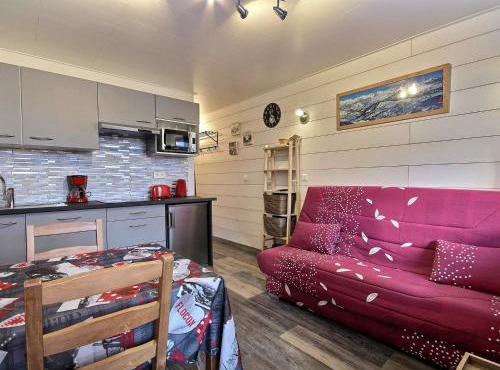 Studio cabine rénové, proche pistes, 4 pers, sans ascenseur - FR-1-455-91