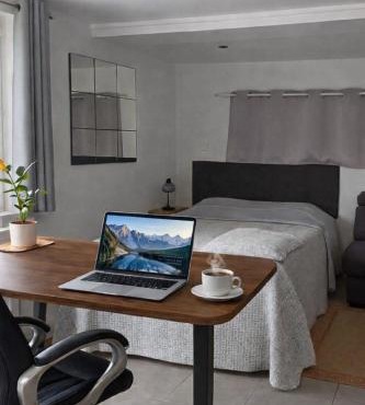 Studio calme étape PRO Flers - parking privé - wifi fibre