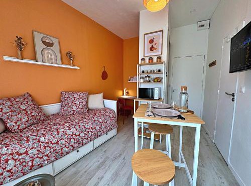Studio canapé-lit - 2 min Gare Compiègne - Arrivée autonome