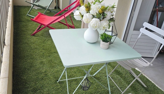 Studio Cannes, Dernier Étage, Grande Terrasse et Aperçu mer