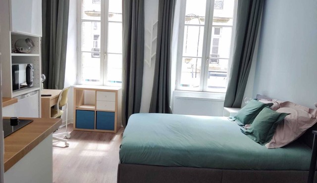 Studio - Centre ville - Visit Morlaix on foot, pedestrian streets, port and viaduct