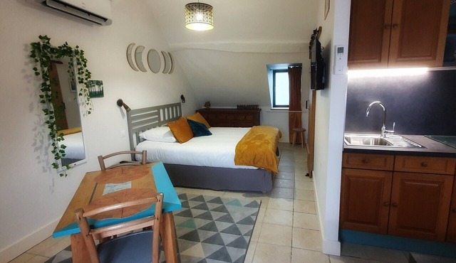 Studio charme, quiet, bright, exceptional view