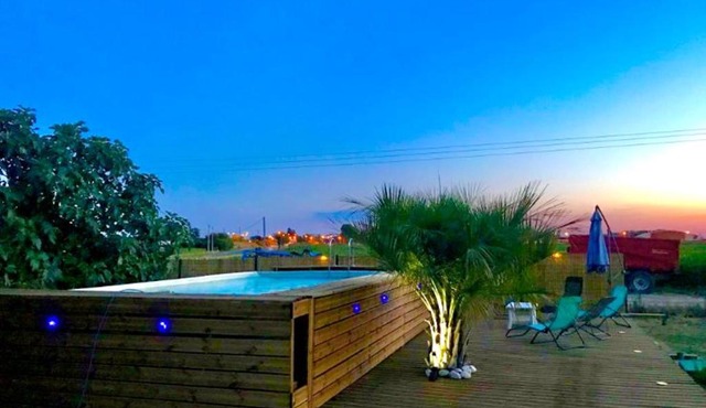 Studio charmant à Saint-Jory, 25 m², piscine partagée