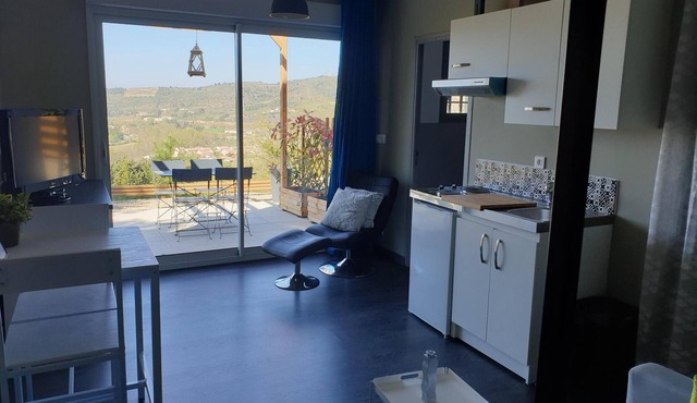 Studio "Chenin" on the heights of Limoux