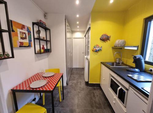 Studio climatisé avec jardin - proche Paris