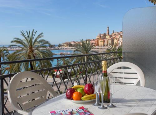 Studio climatisé à Menton, face mer - FR-1-196-208