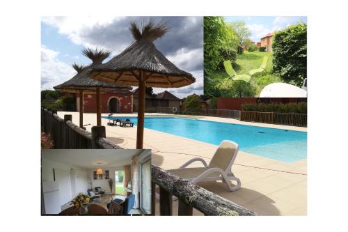 Studio cosy avec piscine terrasse jardin et vélos à Prayssac