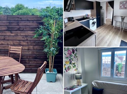 Studio cosy avec terrasse - proche centre & gare