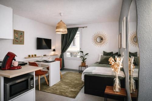 Studio cosy cité des congrès wifi fibre