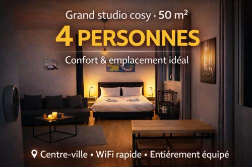 STUDIO COSY - HYPERCENTRE - CALME - 50M2 - Wi-FI