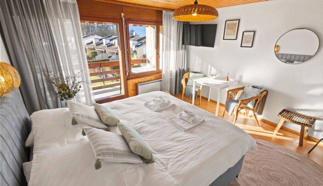 Studio cosy, proche du lac, avec un grand balcon