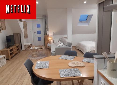 Studio cosy spacieux lumineux avec coin terrasse