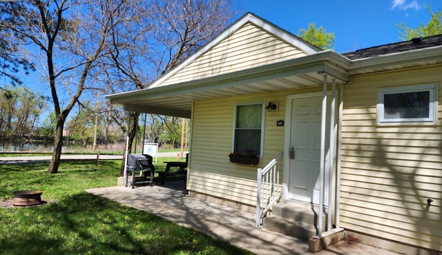 Studio Cottage at Lake Road Campground, near the beautiful Mississippi River.