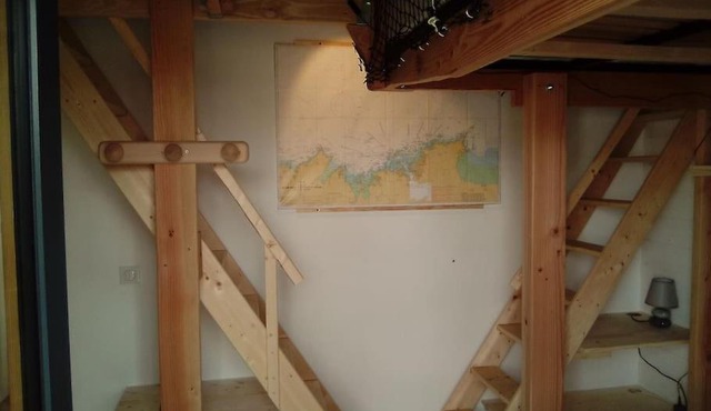 Studio dans maison bois et piscine hors-sol