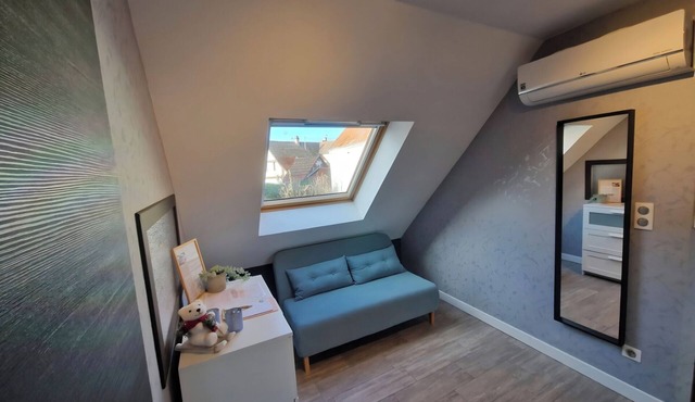 Studio de la demi lune, near europapark, kempferhof golf course, strasbourg