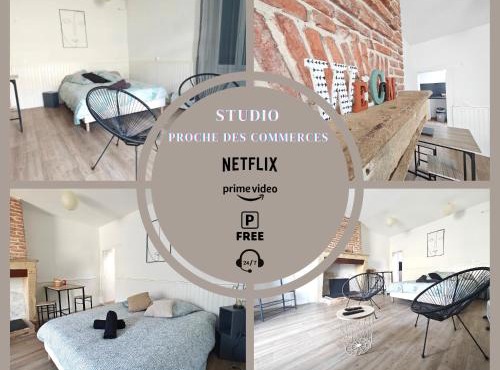Studio entier proche des commerces - 1 à 2 pers -