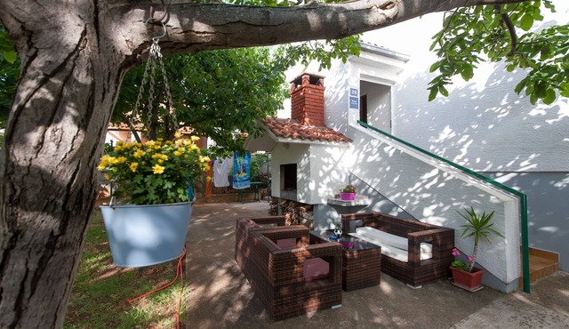 Studio flat with terrace and sea view Turanj, Biograd (AS-6445-a)