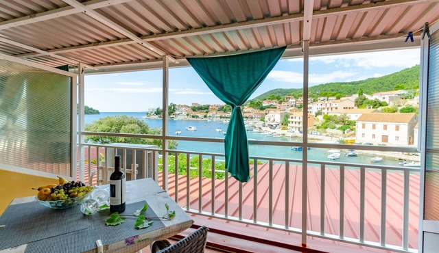 Studio flat near beach Brna, Korčula (AS-9162-b)
