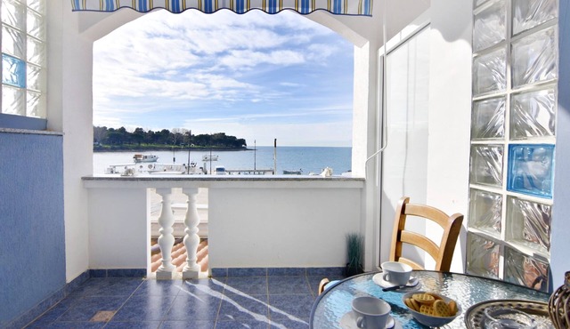 Studio flat with balcony and sea view Savudrija, Umag (AS-20295-a)