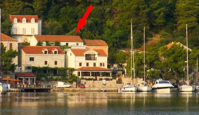 Studio flat with balcony and sea view Polače, Mljet (AS-16296-a)