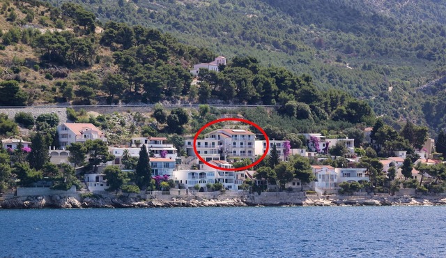 Studio flat with balcony and sea view Drvenik Gornja vala, Makarska (AS-4890-b)