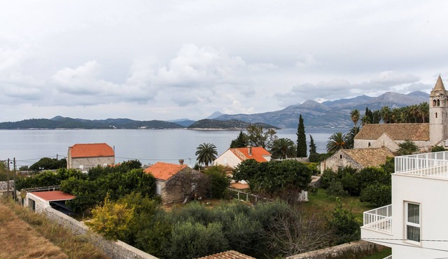 Studio flat with balcony and sea view Lopud, Elafiti (AS-14013-a)