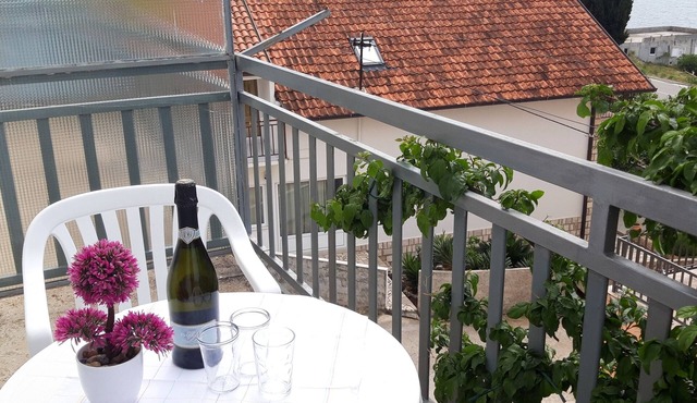 Studio flat with balcony and sea view Podaca, Makarska (AS-6745-b)