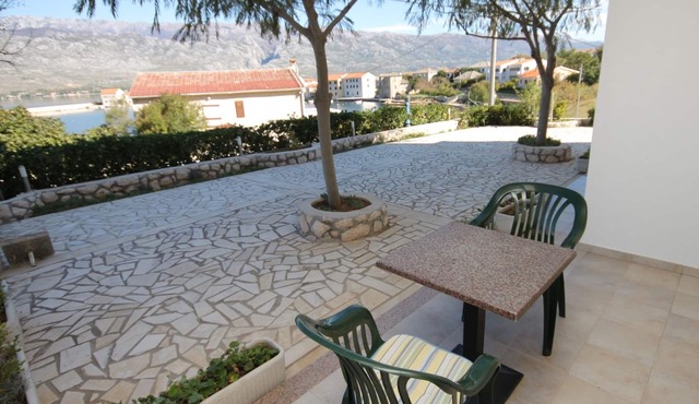 Studio flat with terrace and sea view Vinjerac, Zadar (AS-3248-a)