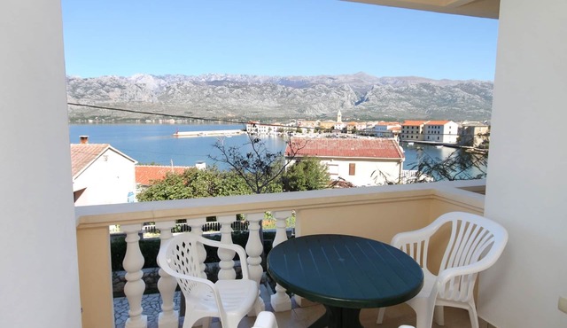 Studio flat with terrace and sea view Vinjerac, Zadar (AS-3248-e)