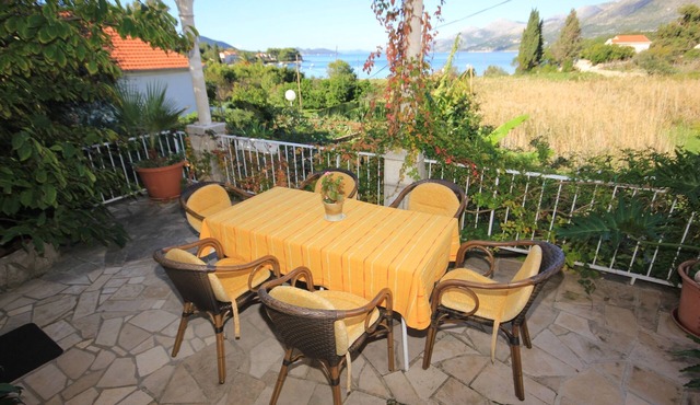 Studio flat with terrace and sea view Koločep, Elafiti (AS-2182-a)